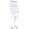vidaXL Magnetisk whiteboard Grå och Vit 62 x 62,5 x 197 cm EPS