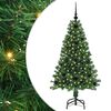 vidaXL Konstgjord julgran Gr&ouml;n 120 cm PVC och St&aring;l och Plast