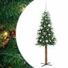 vidaXL Smal julgran Gr&ouml;n 150 cm PVC och solid furu