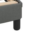 vidaXL Bed Frame "Dover" Dark Grey 160x200 cm Fabric