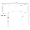 vidaXL Huvudgavel vaxbrun 75 cm massiv furu