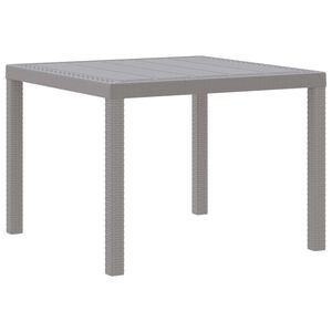 vidaXL Tr&auml;dg&aring;rdsbord Ljusgr&aring; 100 x 100 x 73 cm konstrotting
