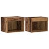 vidaXL TV-b&auml;nkset 2 pcs Gammalt tr&auml; 40 x 30 x 30 cm Konstruerat tr&auml;