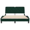vidaXL Bed Frame without Mattress Dark Green 120x200 cm Velvet