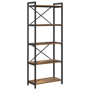 vidaXL Hyllsystem 60 x 30 x 155 cm Konstruerat tr&auml; Gammalt tr&auml;