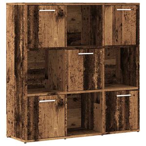 vidaXL Bokhylla &aring;ldrat tr&auml; 90x28x90 cm konstruerat tr&auml;