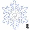 vidaXL Jul Sn&ouml;flinga 156 LED-lampor Bl&aring; 55,5 x 55,5 x 0,75 cm PVC