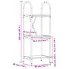 vidaXL Hyllsystem Gammalt trä 40 x 30 x 109 cm Konstruerat trä