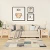 vidaXL Sidobord 2 st 40x40x39 cm massivt furuträ