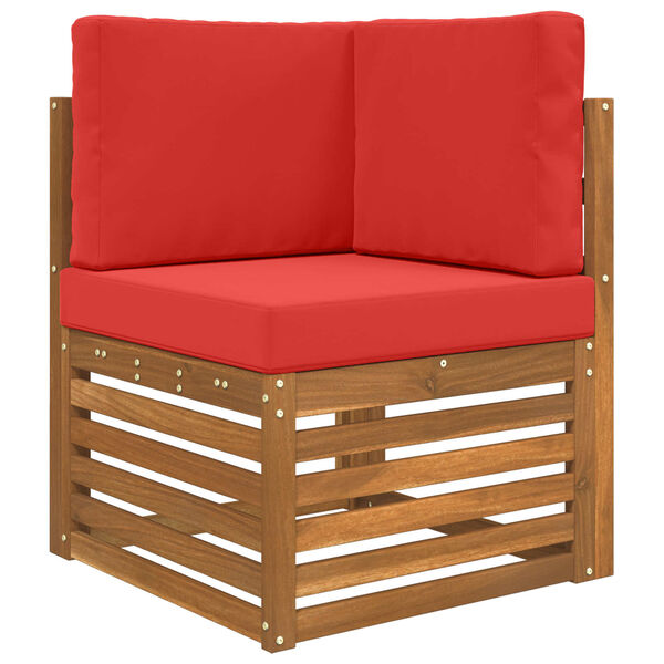 vidaXL Utomhus Soffa Kudde 3 pcs R&ouml;d Polyester