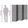 vidaXL Rumsavskiljare Beige 242 x 180 cm konstrotting