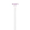 vidaXL B&aring;tlina helvit 10 mm 250 m polypropylen