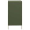 vidaXL Skänk olivgrön 35x39x73,5 cm kallvalsat stål