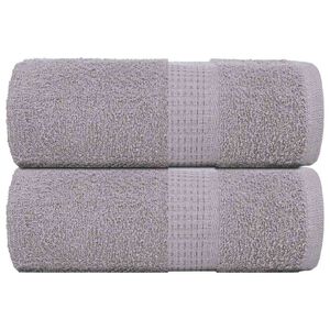 vidaXL Tv&auml;tthanddukar FROGN 2 st gr&aring; 30x30 cm 360 gsm