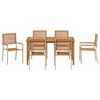 vidaXL Trädgårdsmöbelset 7 pcs Beige Poly rattan