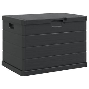 vidaXL Tr&auml;dg&aring;rdsf&ouml;rvaringsl&aring;da Plast 77,5 x 54,5 x 53 cm Antracit