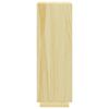vidaXL Bokhylla/rumsavdelare 40x35x103 cm massiv furu