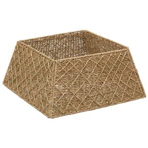 vidaXL Jultr&auml;dskrage Fyrkantig Naturlig 50 x 50 x 25 cm Sj&ouml;gr&auml;s