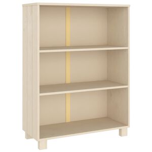 vidaXL Bokhylla HAMAR honungsbrun 85x35x112 cm massiv furu
