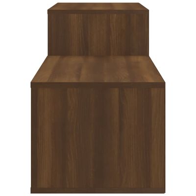 vidaXL Skoställ brun ek 150x35x45 cm konstruerat trä