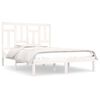 vidaXL S&auml;ngram utan madrass vit 180x200 cm massiv furu