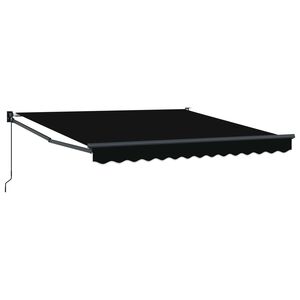 vidaXL Utdragbar markis Svart 300 x 250 x 165 cm
