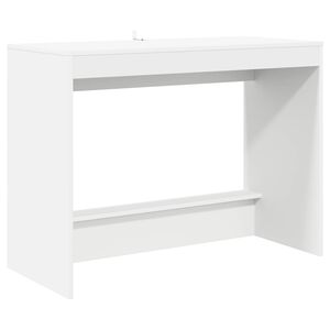 vidaXL Skrivbord f&ouml;r s&auml;ng Vit Konstruerat tr&auml; 100 x 45 x 75 cm