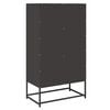vidaXL Highboard svart 68x39x123 cm stål