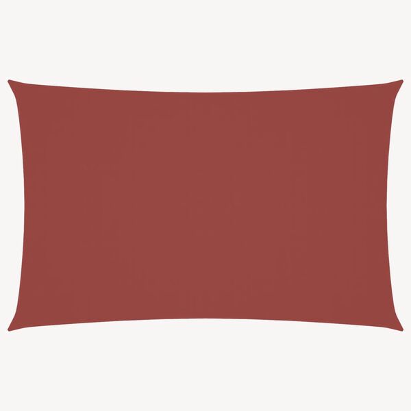 vidaXL Solsegel oxfordtyg trekantigt 2,5x5 m terrakotta