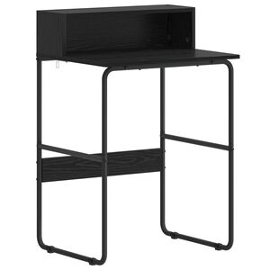 vidaXL Skrivbord med f&ouml;rvaring Svart ek 60 x 50 x 91 cm