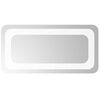 vidaXL LED Badrumsspegel med spegel Transparent 40 x 20 cm h&auml;rdat glas