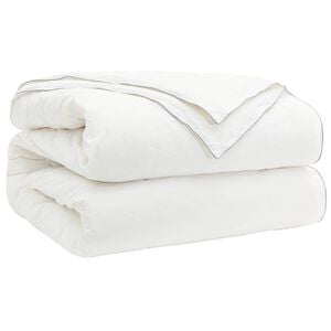 vidaXL Dunt&auml;cke TRIER 200x220cm 4 &aring;rstider 140+220GSM Vit 2-i-1 Design