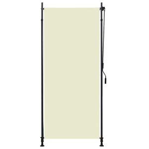 vidaXL Rullgardin utomhus 100x270 cm gr&auml;ddvit