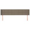 vidaXL S&auml;nggavel med kanter taupe 183x16x78/88 cm tyg