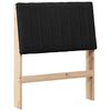 vidaXL Kl&auml;dd s&auml;nggavel Svart 75 cm Massiv furu