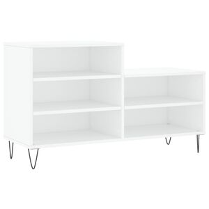 vidaXL Skosk&aring;p vit 102x36x60 cm konstruerat tr&auml;