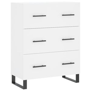 vidaXL Sk&aring;p vit 69,5x34x90 cm konstruerat tr&auml;