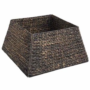 vidaXL Jultr&auml;dskrage Fyrkantig Svart 50 x 50 x 25 cm Vattenhyacint