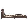 vidaXL Bed Frame "Viana" without Mattress Brown 120x200 cm Faux Leather
