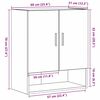 vidaXL Väggmonterat skåp Svart Ek 60 x 31 x 70 cm Konstruerat trä