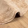 vidaXL Ryamatta med l&aring;ng lugg NAVARRA beige 120x120 cm polyester