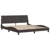 vidaXL Bed Frame without Mattress "Hanko" Dark Brown 180x200 cm Fabric