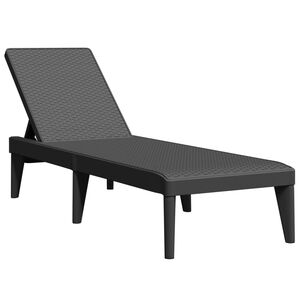 vidaXL Sols&auml;ng antracit 186x60x29 cm PP