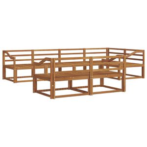 vidaXL Utomhussoffset 7 pcs Naturlig Massivt Akaciatr&auml;