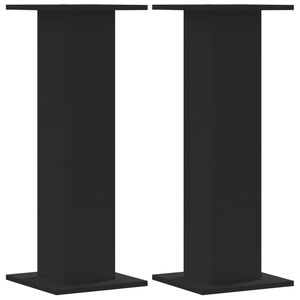 vidaXL H&ouml;gtalarst&auml;ll 2 st svart 30x30x80 cm konstruerat tr&auml;