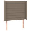 vidaXL S&auml;nggavel LED taupe 83x16x118/128 cm tyg