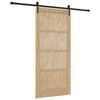 vidaXL Skjutd&ouml;rr ORKDAL 93 x 202 cm Konstruerat tr&auml; Naturlig och svart