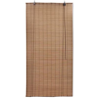 vidaXL Rullgardin brun bambu 80 x 160 cm