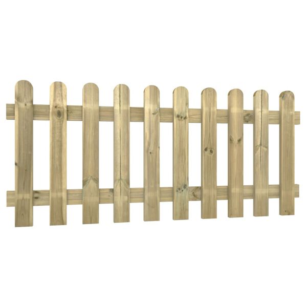 vidaXL Staket 180x80 cm impregnerad massiv furu