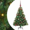 vidaXL Konstgjord julgran med 150 LED-lampor Gr&ouml;n 120 cm PE och PVC